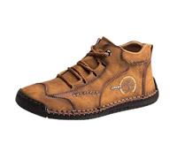 Outdoor Mens Casual Shoes Breathable Comfort Soft Driving Shoes Men Casual Sneaker Shoes (Yellow, 9)