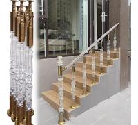 Outdoor Metal Balusters for Deck Railing & Stairs, 20 pcs 90 cm Clear Safety il Posts for Porch, Attic, & Step Guardrails - Durable Balustrade Columns