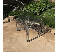 Outdoor Metal Chicken Tunnel Foldable, Chicken Cage for Yard Outside, Quick Installation, DIY Chickens Tunnel Suitable for Chickens, Duck, Pets