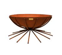 Outdoor Metal Dakota Fire Pit in Rust H37Cm W71Cm