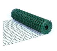 Outdoor Metal Fencing, Vinyl Coated 6cm Mesh Wire for Poultry Farming & Road Barriers, 1.5x30m Durable Safe Netting, 2.5mm Thick Welded Wire