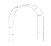 Outdoor Metal Garden Arch for Climbing Plants Weather Resistant Wrought Iron Trellis Sturdy Support for Weddings & Floral Displays