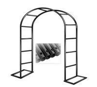 Outdoor Metal Garden Arch - Wedding Arch for Climbing Plants - Easy Assembly Pergola Trellis - Various Sizes: 120/140/180/200/240/300/350/400 cm - Sturdy Support for Arbor Decorations