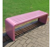 Outdoor Metal Potting Bench, Weatherproof Steel Frame for Patio, Park, Garden