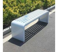 Outdoor Metal Potting Bench, Weatherproof Steel Frame for Patio, Park, Garden