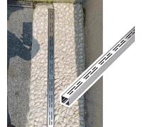 Outdoor Micro Channel Kit - Sidewalk & Driveway with Detachable Grate, Advanced System to Block De & Prevent Clogging, Water ment Solut