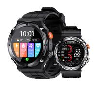 Outdoor Military Smartwatch Bluetooth Call Fitness Sports 3ATM Waterproof Smart Watch for Men Women Xiaomi Android Phones 2025 With Original Box Silver