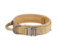 Outdoor Military Tactical Dog Collar Metal Buckle Breathable Nylon Dog Collar For Medium And Large Dogs Camping Hunting Training Collar Adjustable Dog Collar,B,M 36-48 CM