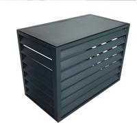 Outdoor Mini Split AC Cover - Weatherproof Aluminum Protector for Heat Pumps Noise Reduct All-Season Use Ideal for Shelving Plants and Outdoor Units.