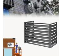 Outdoor Mini Split AC Cover with Plant Rack & 45 Louvered Grille(110*80*60(2~3P),Grey C)