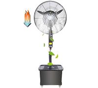 Outdoor Misting 90° Oscillating Pedestal Fan with 11.5 Gallon Tank, Outdoor Fan Misters for Cooling, 3 Speed Setting, Height Adjustable (81cm/31.9in)