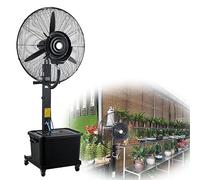 Outdoor Misting Fan - 90° Oscillating 30in Industrial Spray Pedestal Fan with 11 Gal Tank, 3 Cooling Speeds for Patio, Restaurant, Garage, Summer Heat Relief