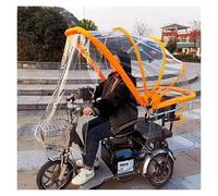 Outdoor Mobility Scooter Cape Rain Raincoat Cover, Mobility Scooter Tricycle Cover PVC Oxford Multicolor Multiple Sizes(Transparent,65cm/26")
