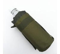 Outdoor Molle Water Bottle Bag Holder with Buckle Fastening and Drawstring Opening for Camping For Cycling Hiking (Green)