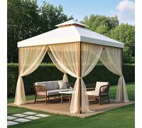 Outdoor Mosquito Netting 5.2ft x 10ft (160x305cm),30GSM High-Density Fine Mesh for Gazebo Side Wall & Pergola,DIY Cut to Size Bug Screen for Patio Porch,UV-Resistant Lightweight Breathable Shield