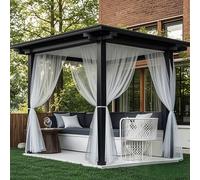 Outdoor Mosquito Netting 5.2ft x 7ft (160x213cm),30GSM High-Density Fine Mesh for Windows & Balcony,DIY Cut to Size Bug Screen for Patio Gazebo & Porch,UV-Resistant Lightweight Privacy Shield
