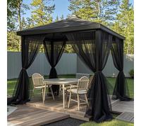 Outdoor Mosquito Netting 5.2ft x 7ft (160x213cm),30GSM High-Density Fine Mesh for Windows & Balcony,DIY Cut to Size Bug Screen for Patio Gazebo & Porch,UV-Resistant Lightweight Privacy Shield