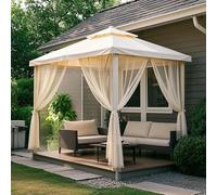 Outdoor Mosquito Netting 5.2ft x 7ft (160x213cm),30GSM High-Density Fine Mesh for Windows & Balcony,DIY Cut to Size Bug Screen for Patio Gazebo & Porch,UV-Resistant Lightweight Privacy Shield