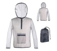 Outdoor Mosquito Suit, Breathable Mesh Jacket With Hood And Pants - Net Clothing Protection From Bugs, Flies, Gnats, No-See-Ums & Midges Size Xl