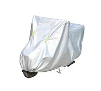 Outdoor Motorbike Covers Universal Large Pedal Motorcycle Clothing Electric Bicycle Cover Sun Protection Anti Falling Dust Oxford Cloth Cover Motorbike Cover(Silver,XL)