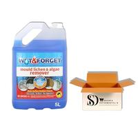 Outdoor Mould, Lichen & Algae Remover - 5L Concentrate - Long-Lasting Algae & Black Spot Prevention - Bleach-Free Patio & Driveway Cleaner