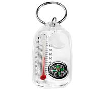Outdoor Mountaineering Hiking Portable Luminescent Accurate Keychain 3 Thermometer In1 Tool Outdoor
