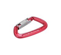 Outdoor Mountaineering Lock DType Carabiner Lightweight Resistant High Strength Climbing Carabiner for Mountaineering Rock Climbing Cave Exploration Made of Aviation Aluminum (Red)