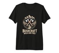 Outdoor Mountains Axe Bushcraft Wild and Free Premium T-Shirt