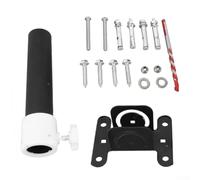 Outdoor Mounting Kit, Metal Wall & Roof Bracket, Weather-Resistant for Satellite Internet Installation, 23x13x6.5cm and(Straight Pipe)