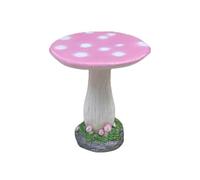 Outdoor Mushroom Table and Chairs Set, Resin Patio Furniture, Cute Garden Stool & Table, Weatherproof Yard Art Decor for Patio Balcony Lawn Backyard(C,Table)