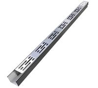 Outdoor Narrow Channel Drain, Embedded Stainless Steel Trench Drain Kit with Removable Grate, for Balconies, Gardens, Patios, Sidewalks & Dr