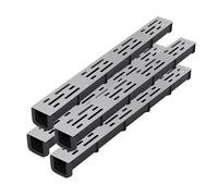 Outdoor Narrow Stainless Steel Channel Drain, Linear Trench Drain With Stainless Steel Grate Snap-Fit Multiple Sizes Pack Of 4(4 Pack,5x4cm(2x1-3/5"))