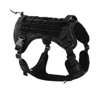 Outdoor New Dog Tacticals Vest, Water-Resistant Pet Harness for Medium and Large Dogs, German Shepherd, Border Collie(Black,XL)