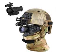 Outdoor night vision goggles, Monocular Night Vision Scope with Helmet Mount, HD Infrared Digital Goggles Rifle for Hunting Forest Observe Wildlife