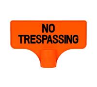 Outdoor No Trespassing Sign,Orange Weatherproof 3D Printing - T-Post No Trespassing Warning Sign | for Front Porch Yard Garage Apartment Lawn Garden Farm Warehouse