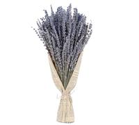 Outdoor Ornaments for The Garden Dried Flower Bouquet Natural Home Aromatherapy Home Decoration Decorative Flowers Bouquet for Wedding DIY Party White Ornaments (Purple, One Size)