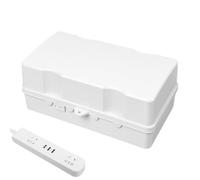 Outdoor Outlet Box Waterproof | Electrical Connection Box,Heavy Duty With Padlock For Power Strip, Outlet, Plug, Socket, Timer, Holiday Light