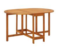 Outdoor Oval Drop Leaf Table Garden Breakfast Dining Acacia Wood vidaXL