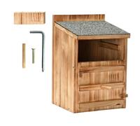 Outdoor Owl Nesting Box for Outdoor Use - Wooden Bird Nesting Box | Weatherproof owl house for outdoor use. Suitable for balcony, farm, garden, backyard, lawn, patio, and the