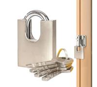 Outdoor Padlock, Gate Cabinet Pad Lock, Heavy Duty Cut Resistant Shackle
