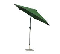 Outdoor Parasol - 270cm - Round - Aluminium Tilting - with Granite Base - Green
