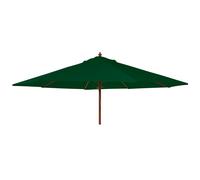 Outdoor Parasol - 270cm - Round - Eucalyptus Wood - with Granite Base - Green
