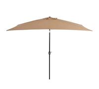 Outdoor Parasol Garden Sunshade with Metal Pole 300x200 cm Bordeaux Red good