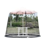 Outdoor Parasol Net - Mesh Canopy Cover, Zipper Curtain Protector | Creative Long Lasting Modern Design Polyester Garden Mesh Fence For P