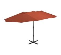 Outdoor Parasol Patio Umbrella Set with Aluminium Pole Garden Sunshade vidaXL