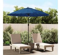 Outdoor Parasol with Aluminium Pole Garden Umbrella Sunshade Shelter vidaXL
