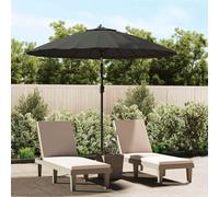 Outdoor Parasol with Aluminium Pole Garden Umbrella Sunshade Shelter vidaXL