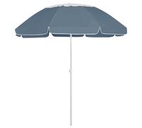 vidaXL Beach Parasol Outdoor Umbrella Sun Shelter Canopy Sunshade Anthracite