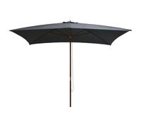 vidaXL Garden Parasol with Wooden Pole 200x300 cm Anthracite