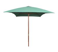 Outdoor Parasol with Wooden Pole Garden Umbrella Canopy Sun Shelter vidaXL